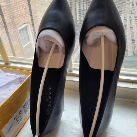 Bella Vita Vivien 9.5WW black leather NIB - Picture 7 of 8